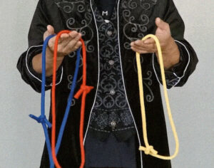 3색 세줄 로프 마술 해법