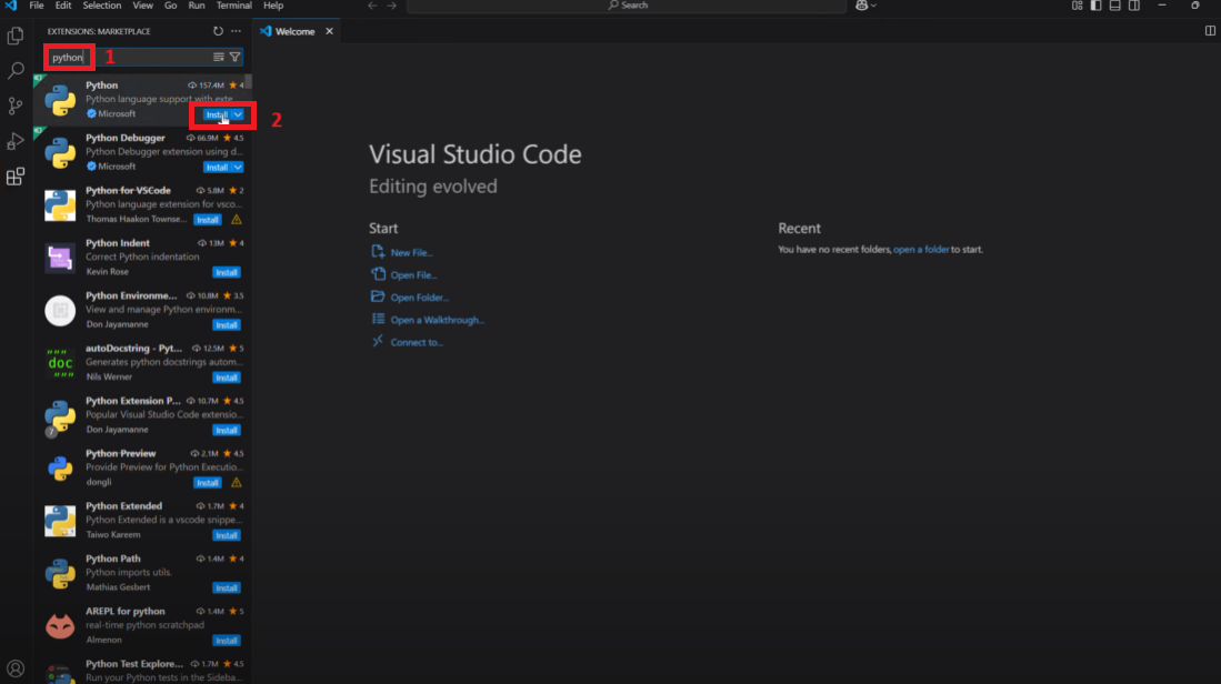 [파이썬 코딩 환경 구현] 3. Python Extension / workspace 설정 - MakeWare